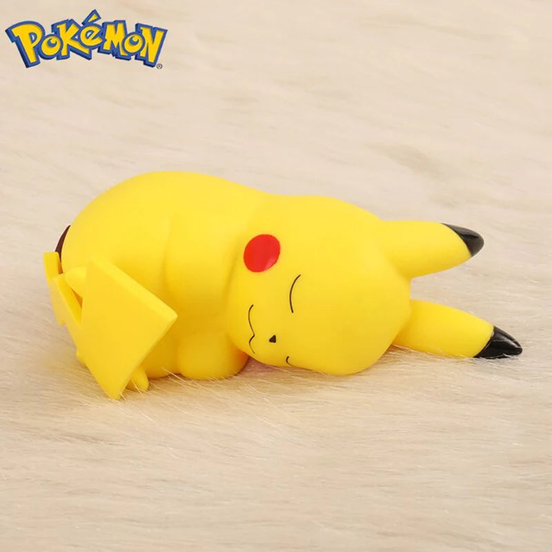 Pokemon Pikachu Night Light TAKARA TOMY Cute Anime Soft Light Bedroom Bedside LED Lights Room Decoration Children Toy 