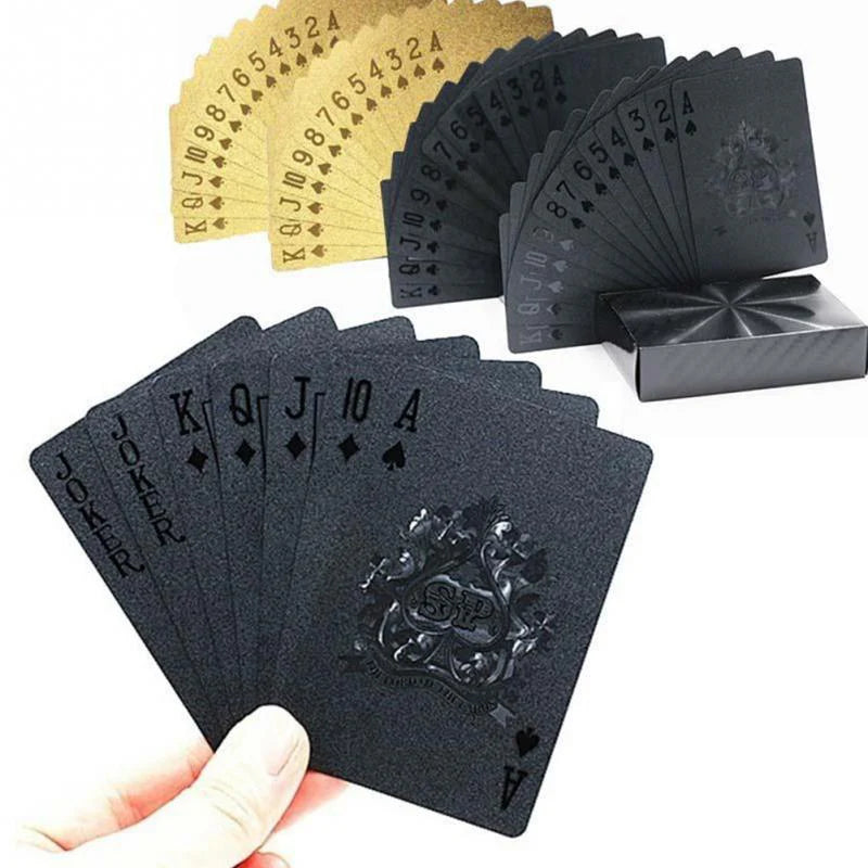 24K Gold Foil Playing Cards – Luxury Waterproof Poker Deck