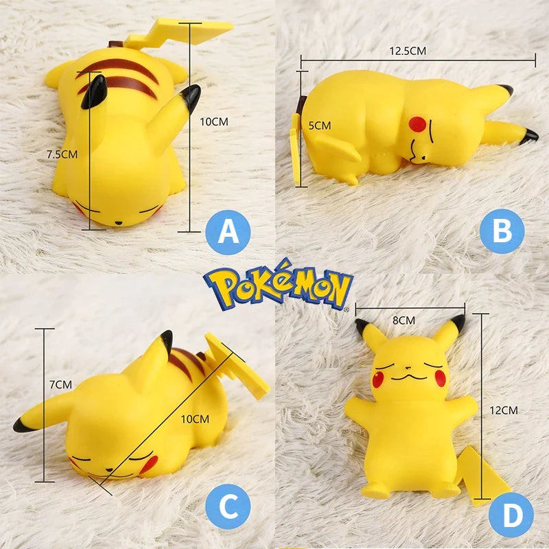 Pokemon Pikachu Night Light TAKARA TOMY Cute Anime Soft Light Bedroom Bedside LED Lights Room Decoration Children Toy 