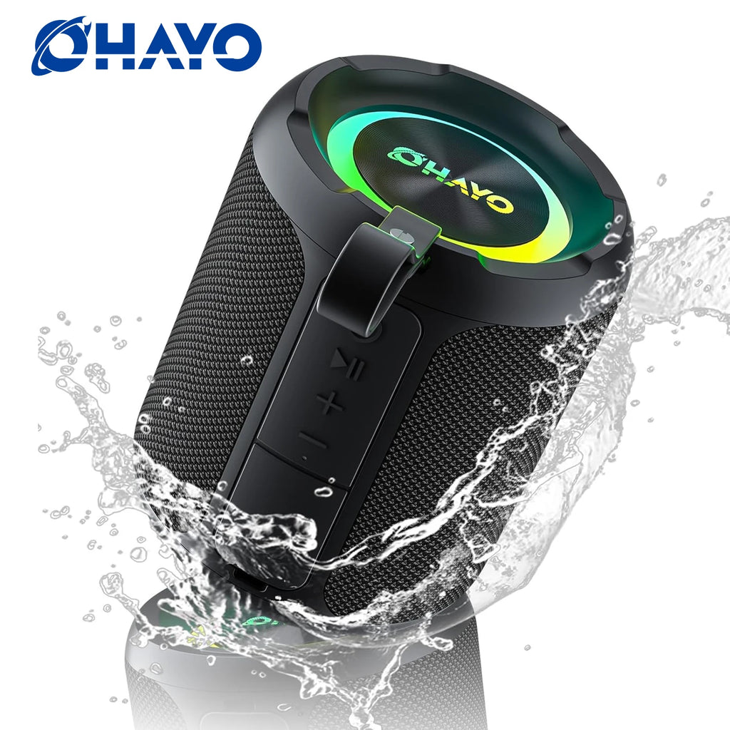 Bluetooth Speaker,Ipx7 Waterproof Portable Speaker Bluetooth Wireless Loud with Dual Voice Coil,Deep Bass, 40W 360° Sound