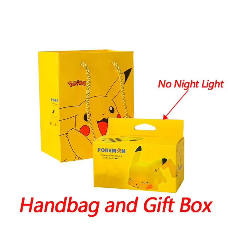 Pokemon Pikachu Night Light TAKARA TOMY Cute Anime Soft Light Bedroom Bedside LED Lights Room Decoration Children Toy 