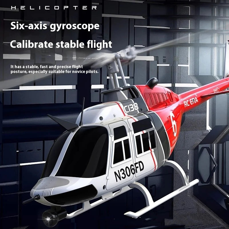 Dual Wing C138 RC Helicopter – Single Propeller Toy Aircraft
