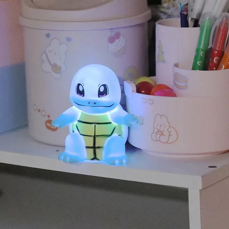 Pokemon Pikachu Night Light TAKARA TOMY Cute Anime Soft Light Bedroom Bedside LED Lights Room Decoration Children Toy 