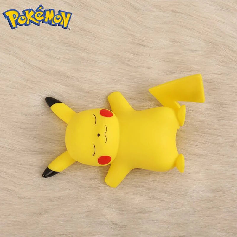 Pokemon Pikachu Night Light TAKARA TOMY Cute Anime Soft Light Bedroom Bedside LED Lights Room Decoration Children Toy 