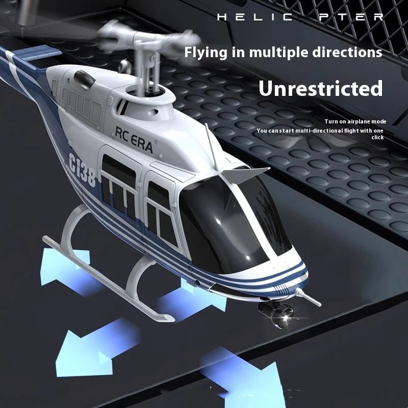 Dual Wing C138 RC Helicopter – Single Propeller Toy Aircraft