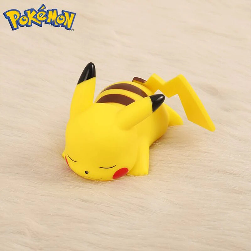 Pokemon Pikachu Night Light TAKARA TOMY Cute Anime Soft Light Bedroom Bedside LED Lights Room Decoration Children Toy 