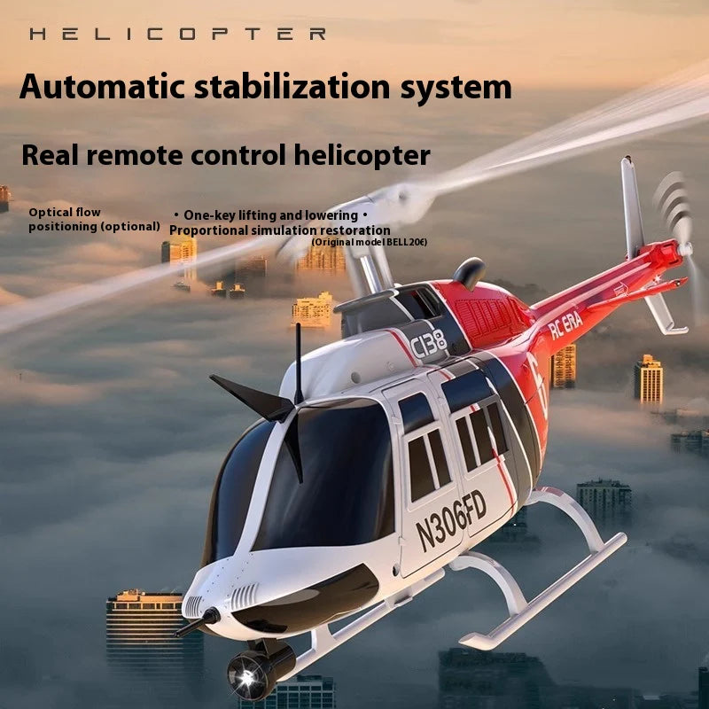 Dual Wing C138 RC Helicopter – Single Propeller Toy Aircraft