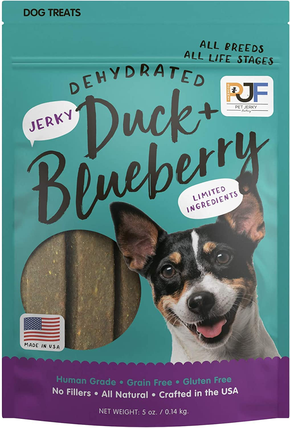 Premium Beef and Banana 5 Oz. Dog Jerky Treats | 100% Human Grade | USA Made | High Protein | Grain Free | Limited Ingredients | No Filler | BHA-BHT Free | Soft-Tender